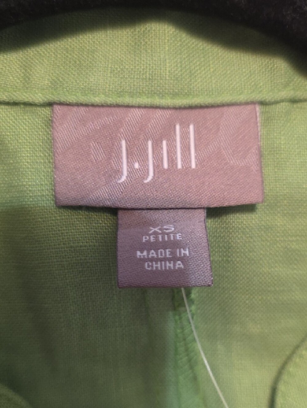 J.Jill Sleeveless Green Pintuck Linen Dress - Picture 3 of 5